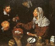Diego Velazquez An Old Woman Cooking Eggs oil painting artist